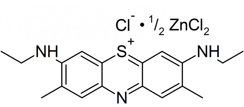 Methylene Blue Adsorption Molecule Group Activated Carbon - Diagram - Thiazine Transparent PNG