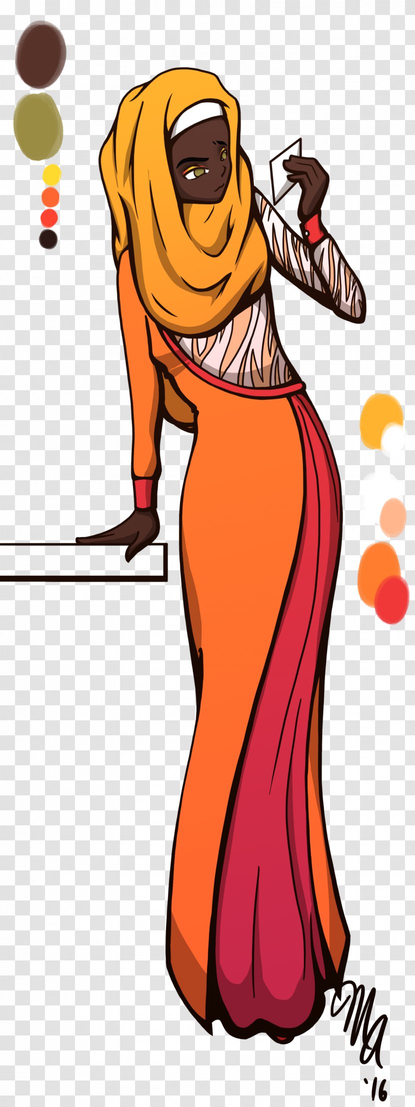 Clothing Cartoon Character Clip Art - Orange - Northern Lights Transparent PNG