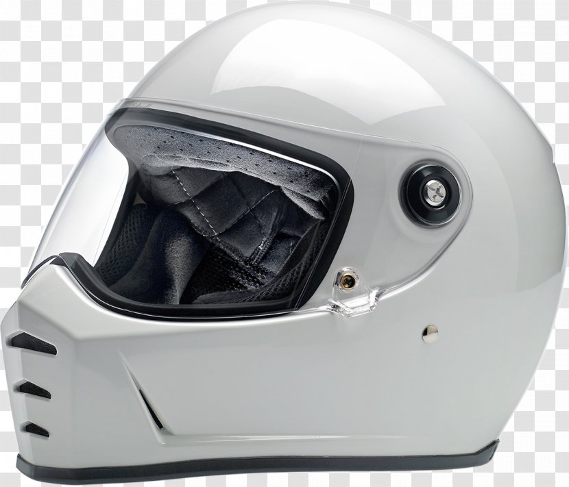 Motorcycle Helmets Biltwell Lane Splitter Shield Gringo Gloss Vintage White Custom - Riding Gear Transparent PNG