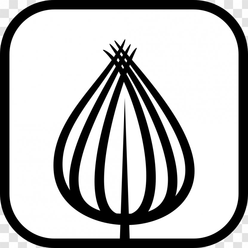 Red Onion Clip Art - Black And White Transparent PNG