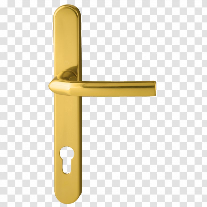 Door Handle Sliding Glass Lock - Latch - Brass Transparent PNG