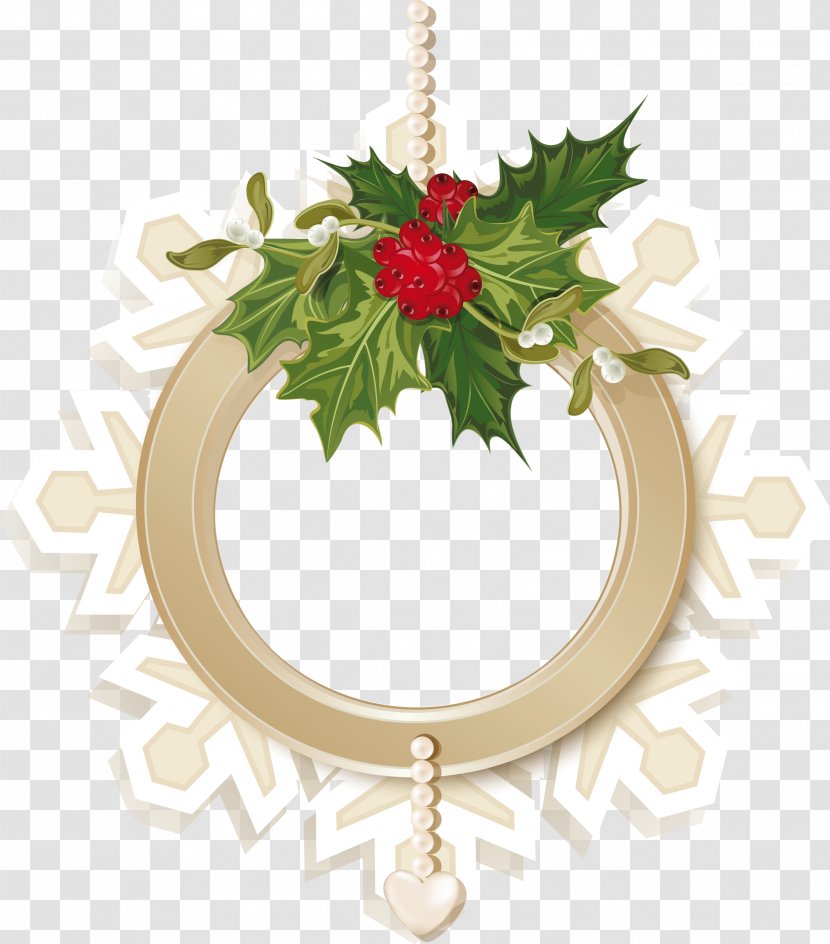 Paper Christmas Pattern - Wreath Transparent PNG