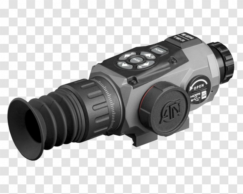 Thermal Weapon Sight Telescopic American Technologies Network Corporation Magnification Optics - Thermographic Camera Transparent PNG