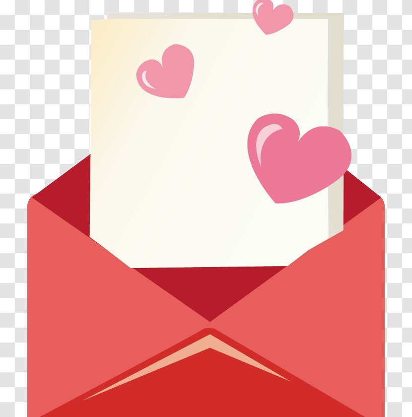 Envelope Heart Love Letter Illustration - Rectangle - Envelopes Transparent PNG