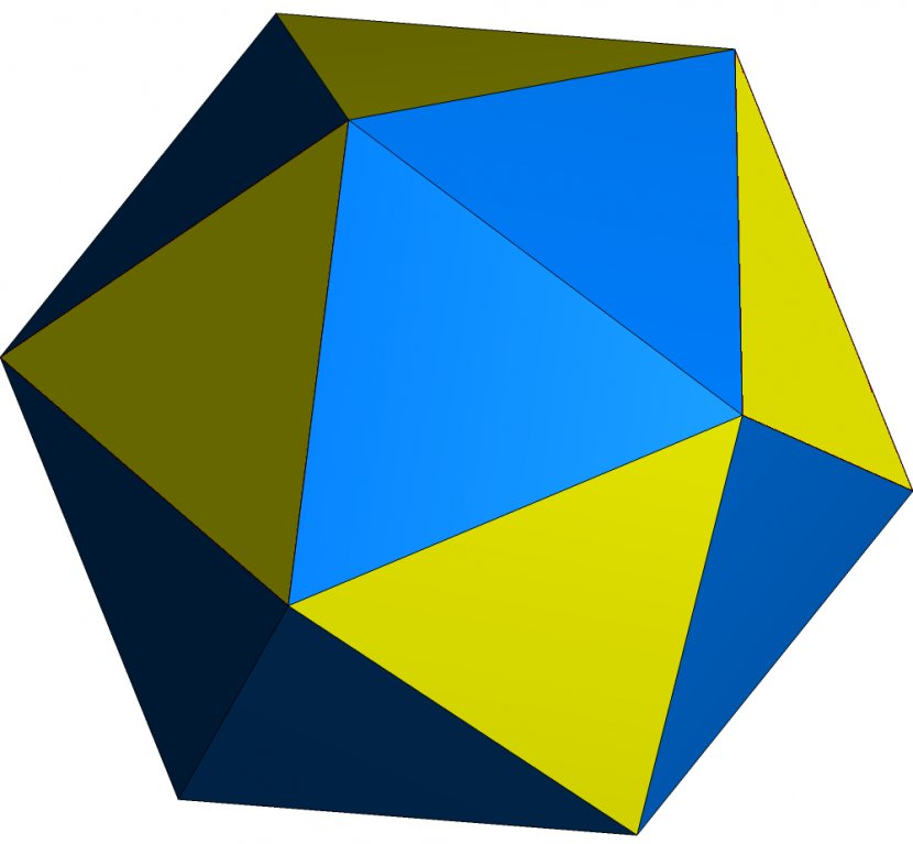 Uniform Polyhedron Octahedron Geometry Icosahedron - Triangle - Math Vector Transparent PNG