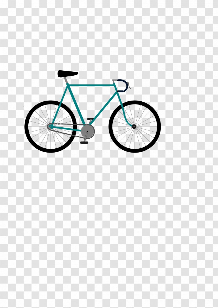 Bicycle Wheels Fixed-gear Cycling Clip Art - Cranks Transparent PNG