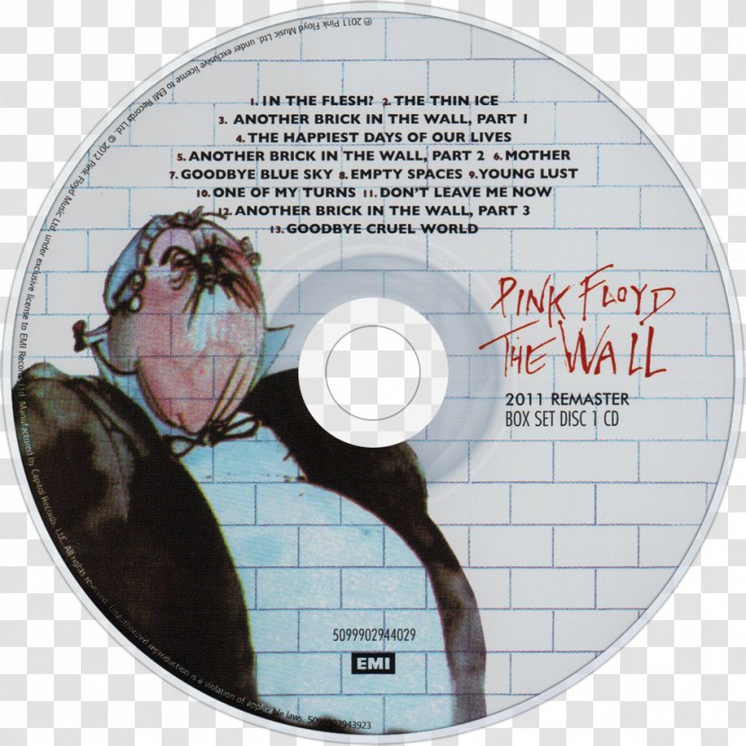 The Wall Pink Floyd STXE6FIN GR EUR DVD Compact Disc - Pinkfloyd Transparent PNG