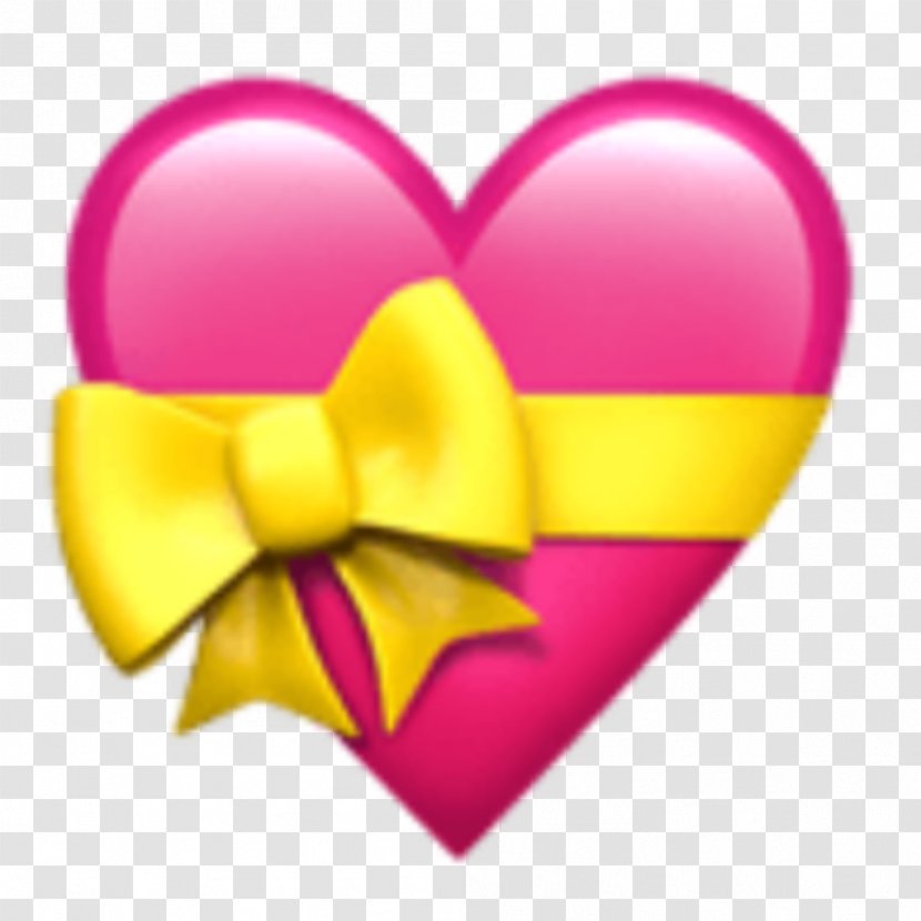 Heart Pink Yellow Love Magenta - Petal Ribbon Transparent PNG