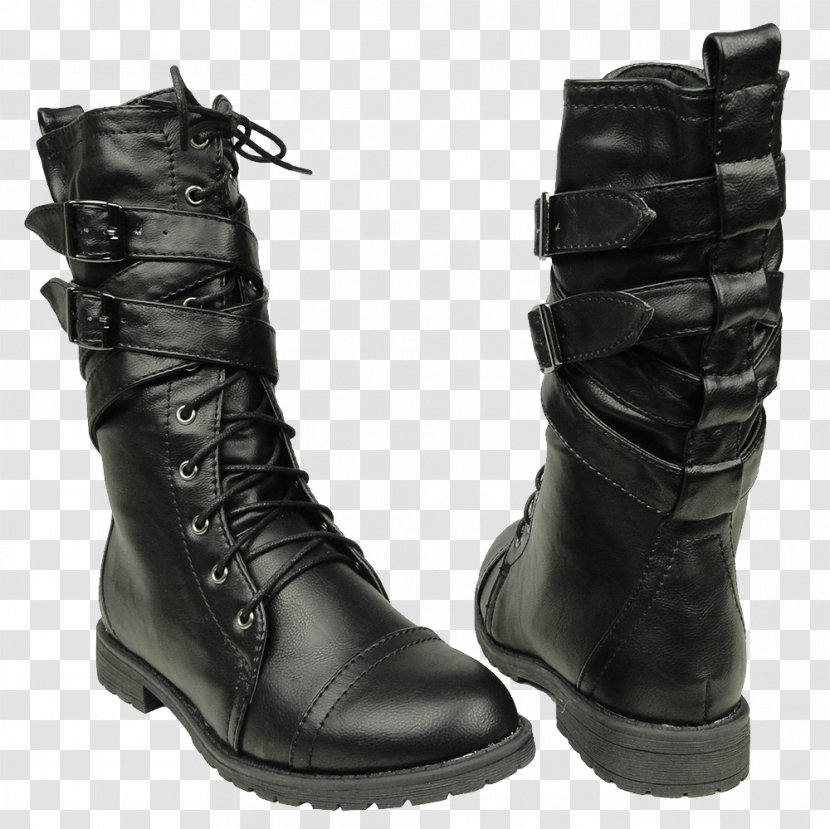 Motorcycle Boot Shoe Combat - Footwear - Black Boots Image Transparent PNG