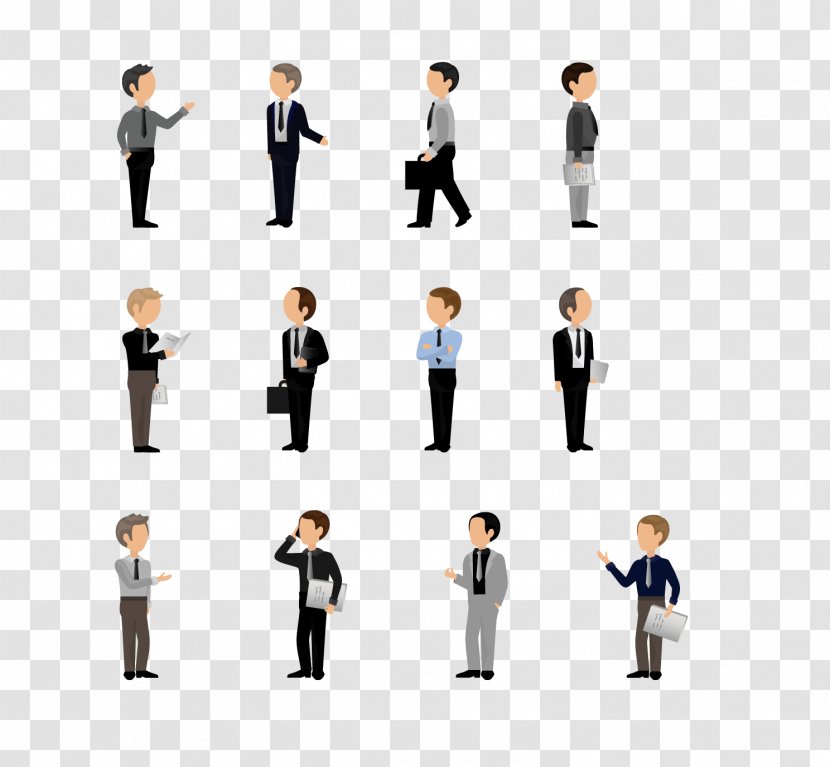 Flat Design Illustration - Polygon - Business Man Transparent PNG