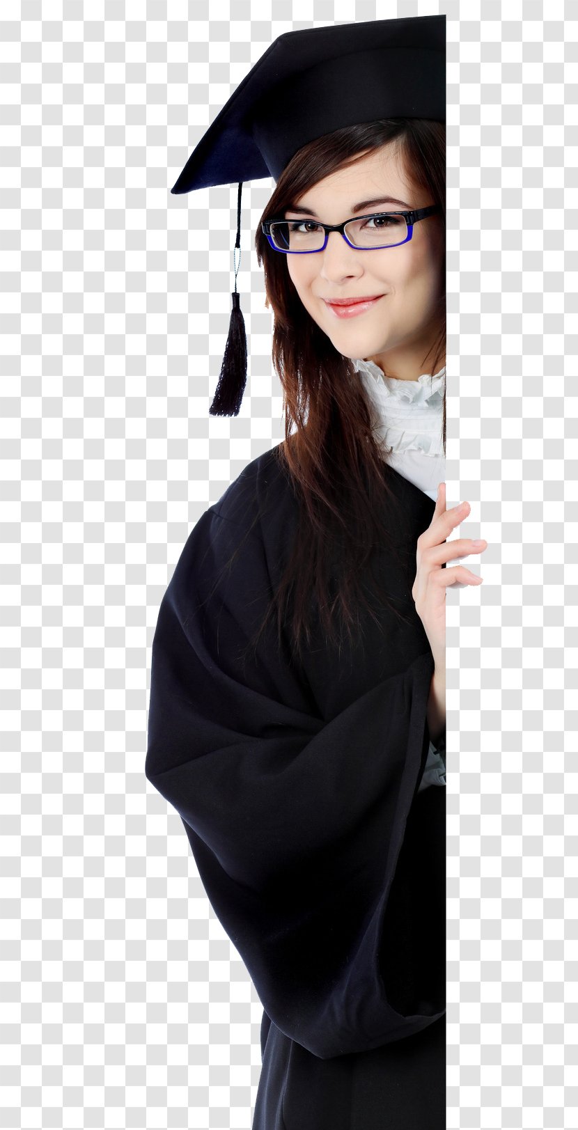 Graduation Ceremony Glasses Square Academic Cap Shoulder Transparent PNG