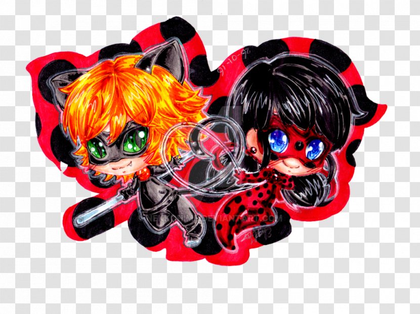 Adrien Agreste Cat Drawing Fan Art - Miraculous Tales Of Ladybug Noir Transparent PNG