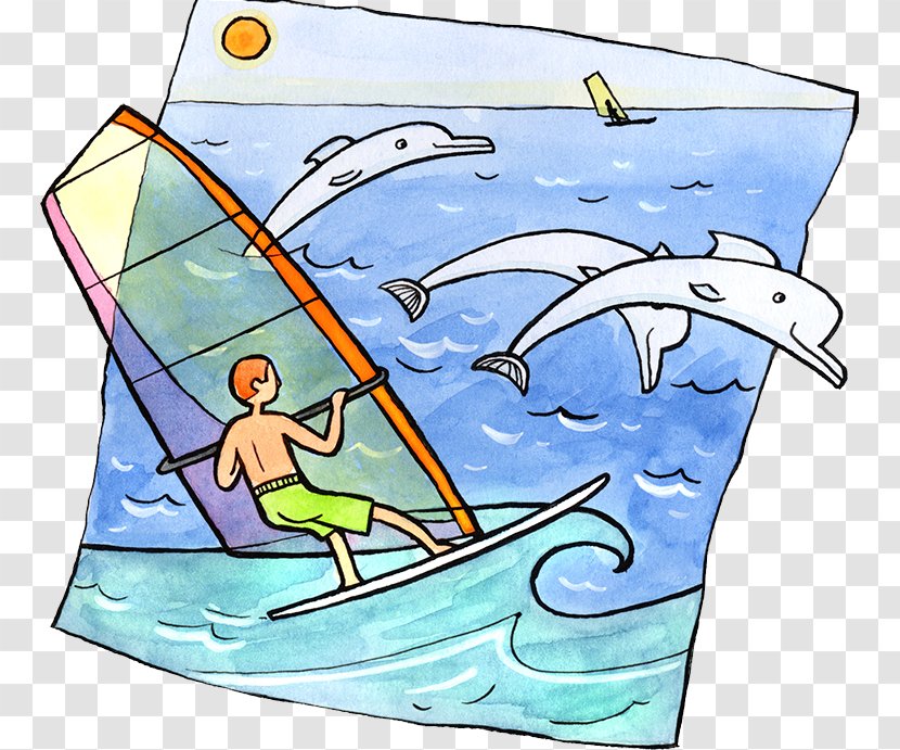 Windsurfing Stock Illustration Clip Art - Sea Sail Transparent PNG