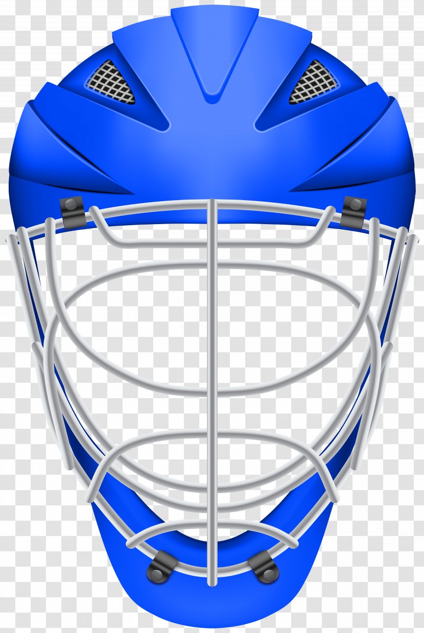 Hockey Helmet Jersey Ice Clip Art - Baseball Protective Gear - Blue Transparent PNG
