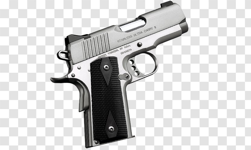 Kimber Custom Manufacturing .45 ACP Firearm Pistol - Receiver - Revolver Transparent PNG