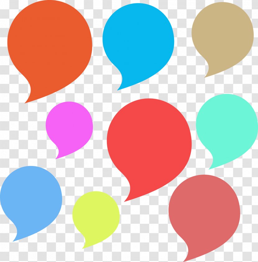 Dialogue Speech Balloon Bubble - Vecteur - Colored Bubbles Vector Dialog Transparent PNG