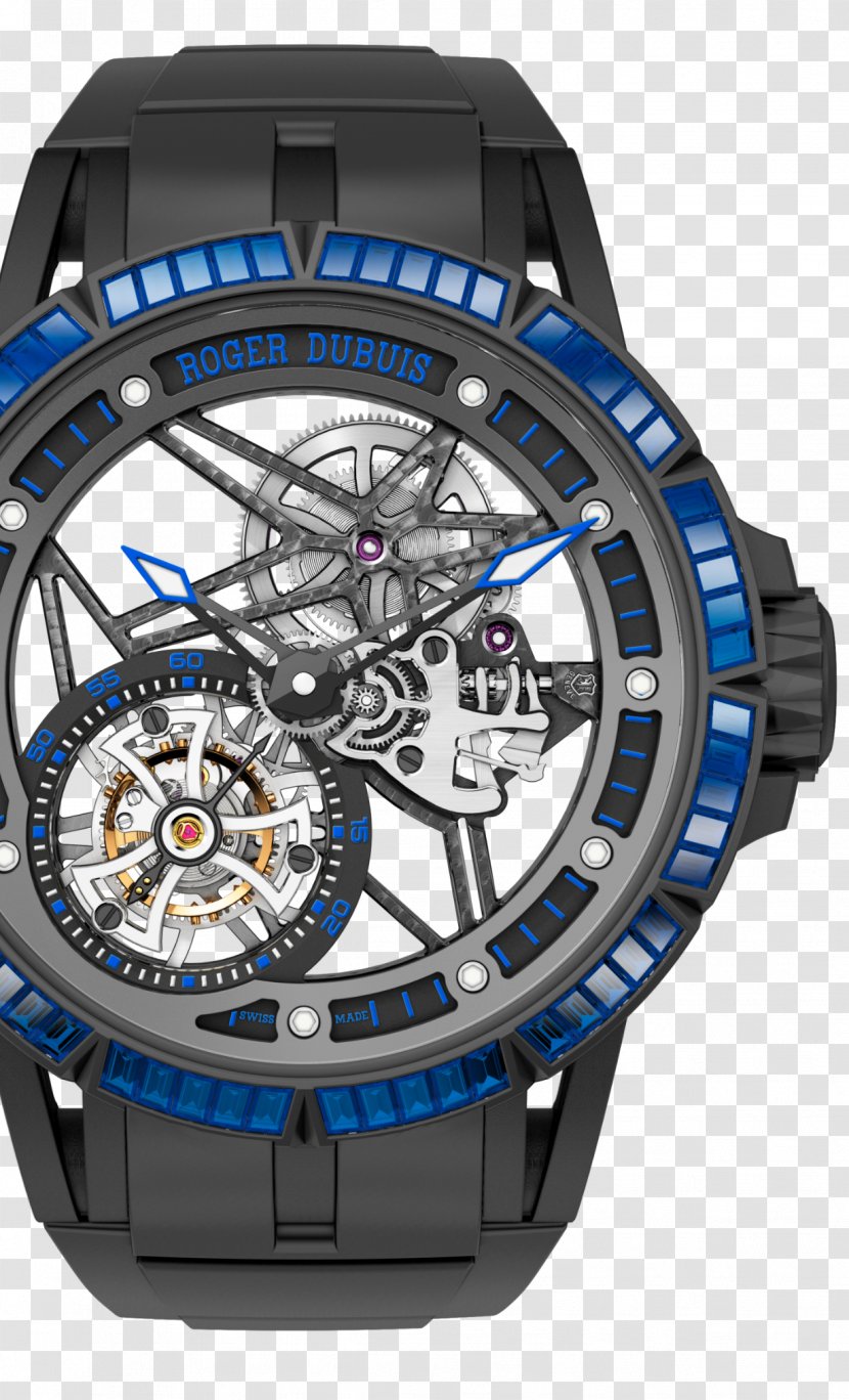 Roger Dubuis Tourbillon Skeleton Watch Watchmaker - Greubel Forsey - Bezel Setting Transparent PNG