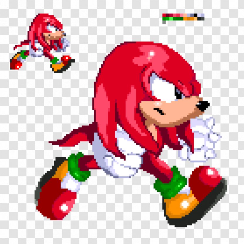 Knuckles The Echidna Knuckles' Chaotix Sonic CD Metal Sprite Transparent PNG