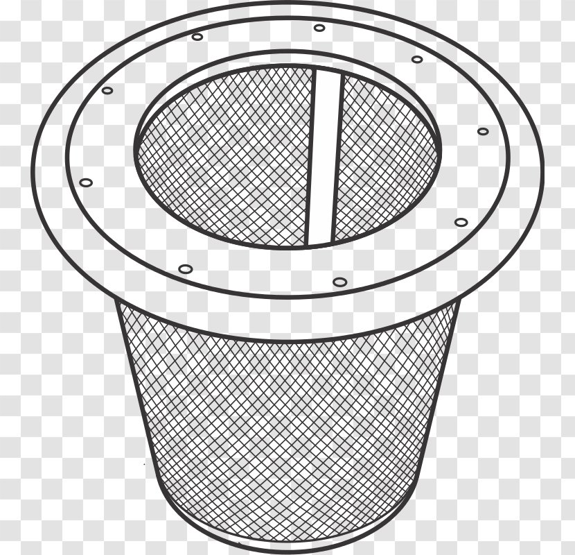 Air Filter Clip Art - Black And White - Drawing Transparent PNG