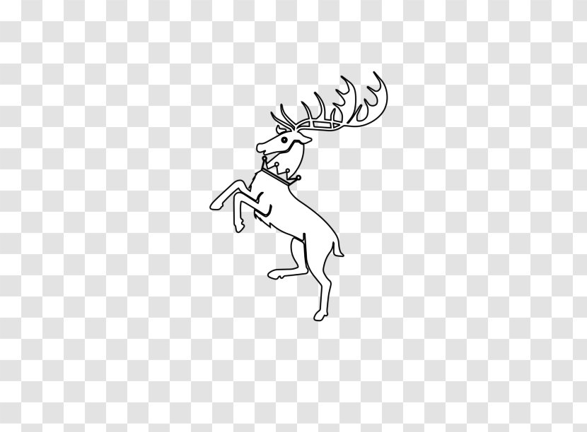 Reindeer Stencil Template Pattern - Monochrome Photography Transparent PNG
