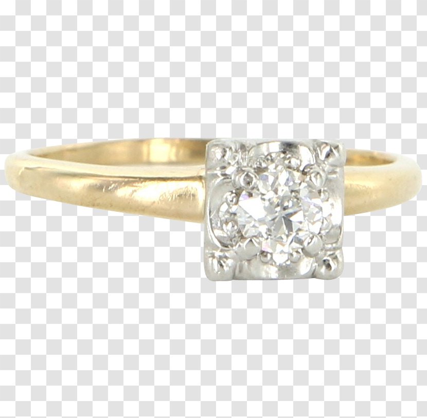 Diamond Engagement Ring Jewellery Carat - Metal Transparent PNG