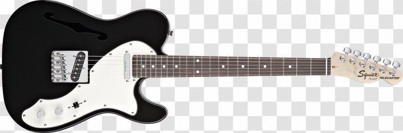 Fender Telecaster Thinline Stratocaster Guitar Musical Instruments - Squier Deluxe Hot Rails - Audio Player Transparent PNG