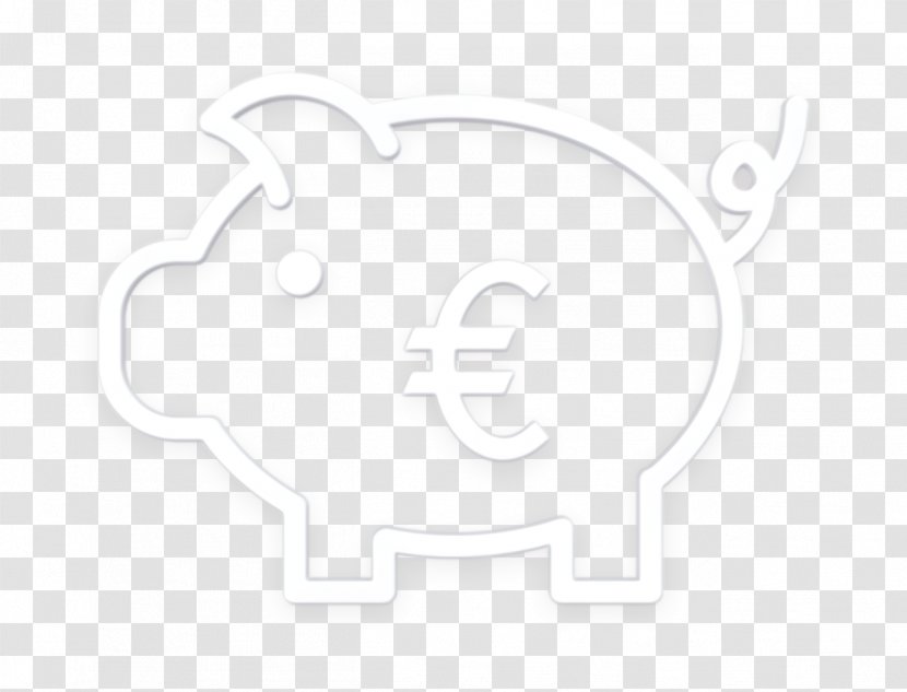 Bank Icon Currency Euro - Signage Sticker Transparent PNG