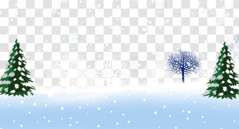 Santa Claus Christmas Cartoon Wallpaper - Pine - Winter Tree Trunks Transparent PNG