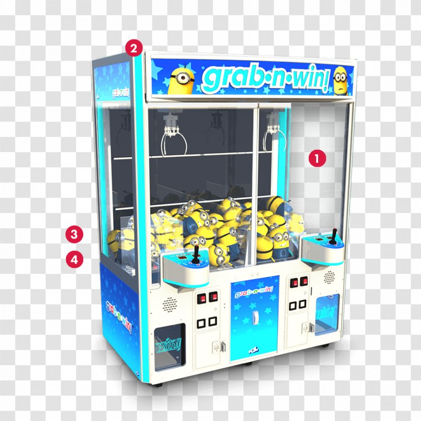 Arcade Game Machine Claw Crane Product Manuals - Win In Action Transparent PNG