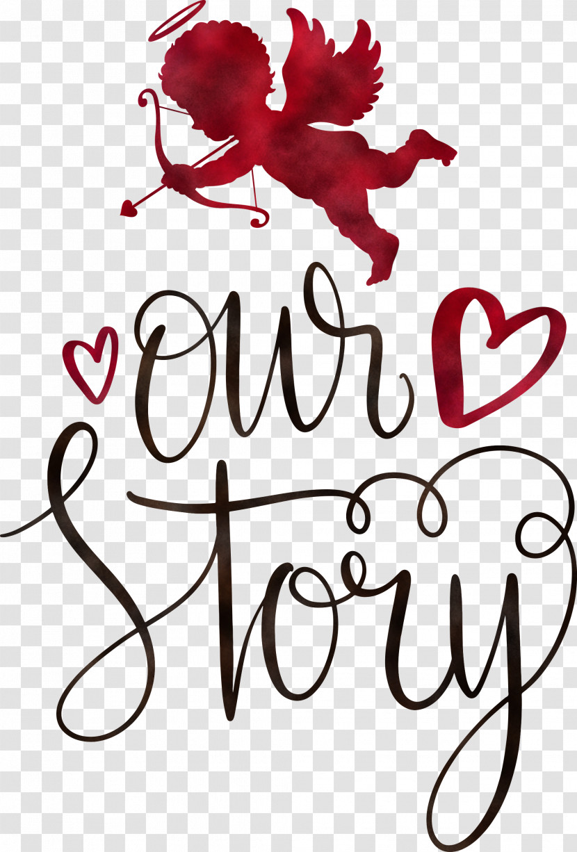 Our Story Love Quote Transparent PNG