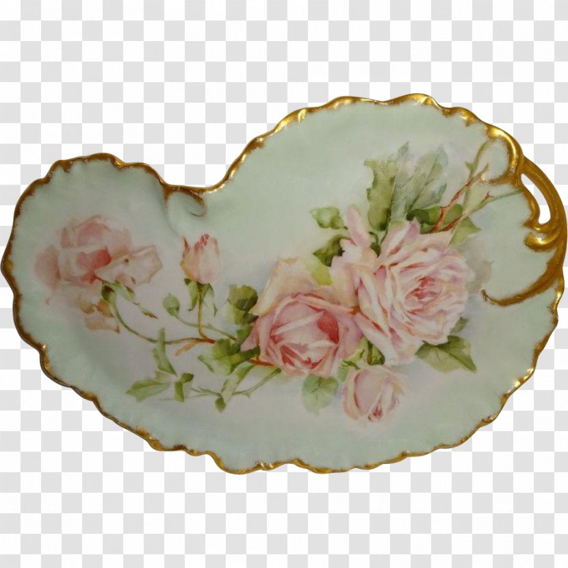 Tableware Platter Plate Rosaceae Porcelain - Petal - Hand Painted Bouquets Transparent PNG