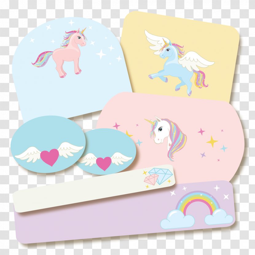 Unicorn Paper Backpack Container Label - Fictional Character - Dream Transparent PNG