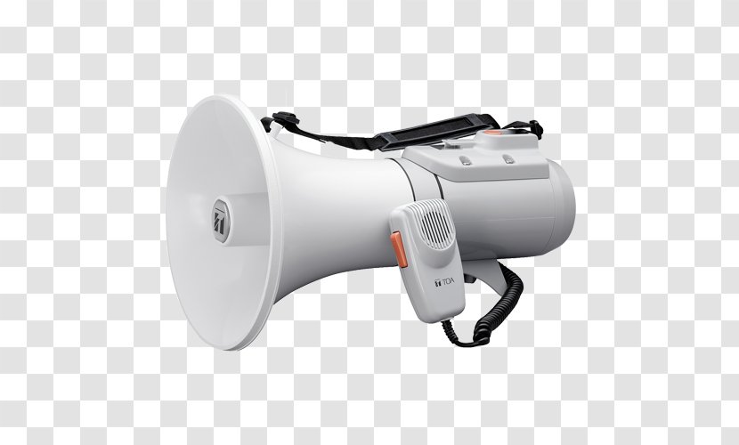 Megaphone Microphone TOA Corp. Sound Loudspeaker - Watercolor Transparent PNG