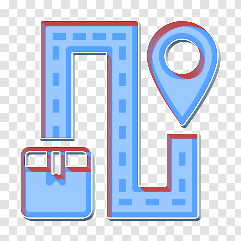 Road Icon Map Icon Logistic Icon Transparent PNG