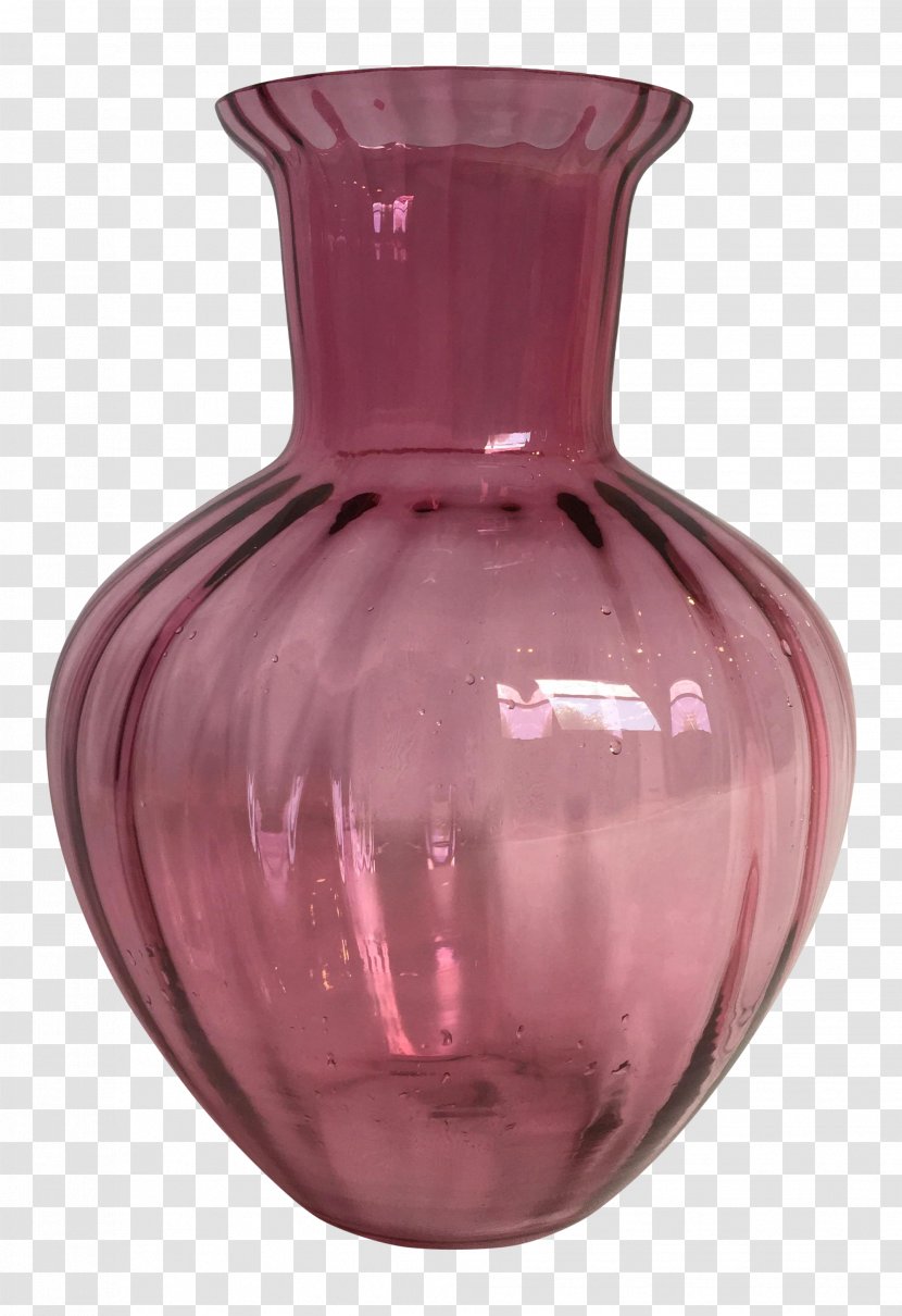Vase Cranberry Glass 1960s Lead(II) Oxide - Leadii Transparent PNG