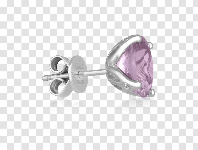 Amethyst Earring Body Jewellery Silver - Private Appointment Transparent PNG