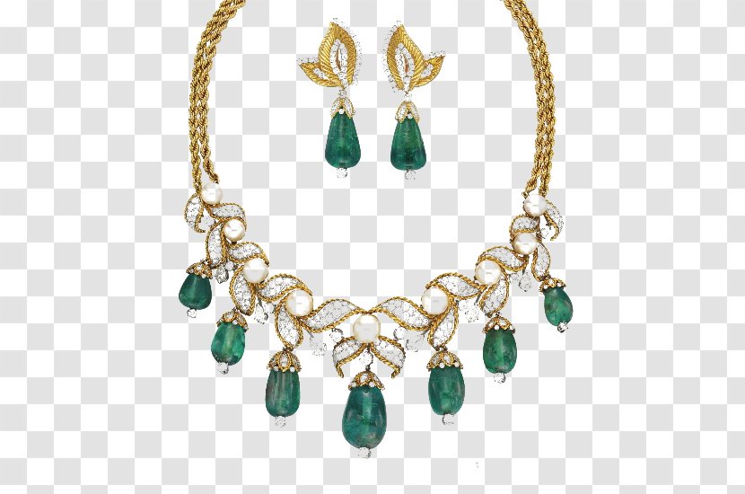 Emerald Jewellery Earring Necklace Jewelry Design - Products In Kind Transparent PNG