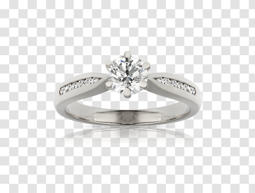 Wedding Ring Diamond Silver Jewellery Transparent PNG