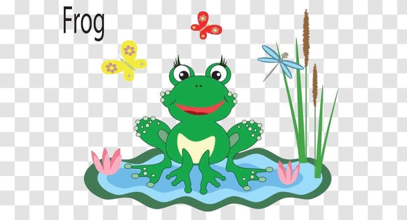 Drawing Royalty-free Illustration - Grass - Cartoon Frog Transparent PNG