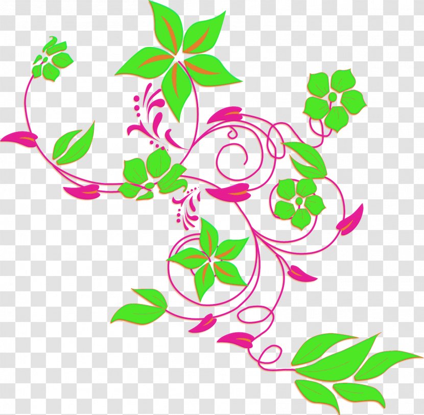 Leaf Clip Art Flower Plant Pink - Pedicel - Stem Transparent PNG