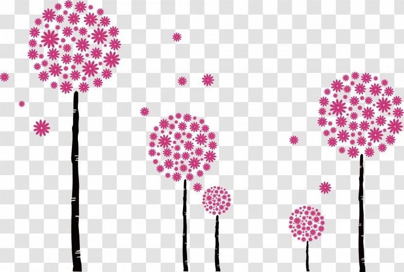 Dandelion Painting - Motif - Pattern Transparent PNG