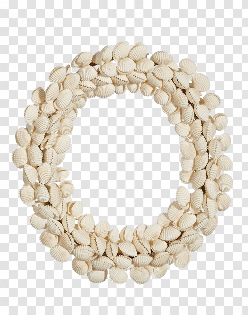 Seashell Jewellery Necklace Wreath Gemstone - Frame Transparent PNG
