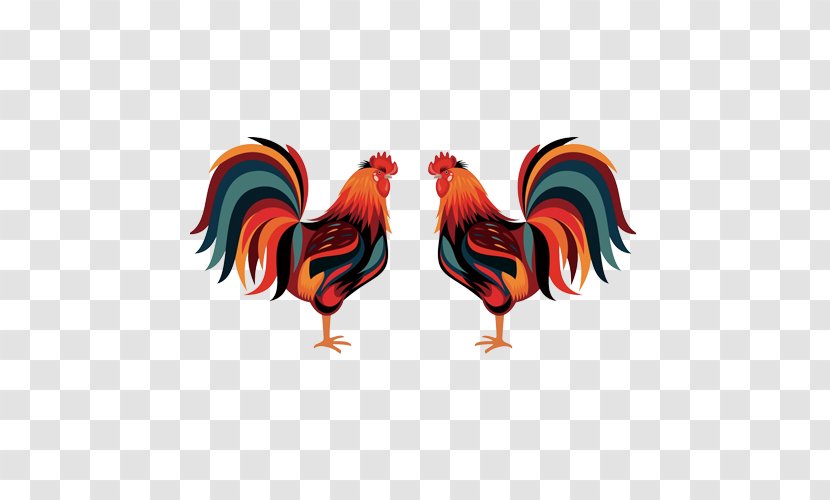 Rooster Clip Art - Stock Photography - Face Two Cocks Transparent PNG