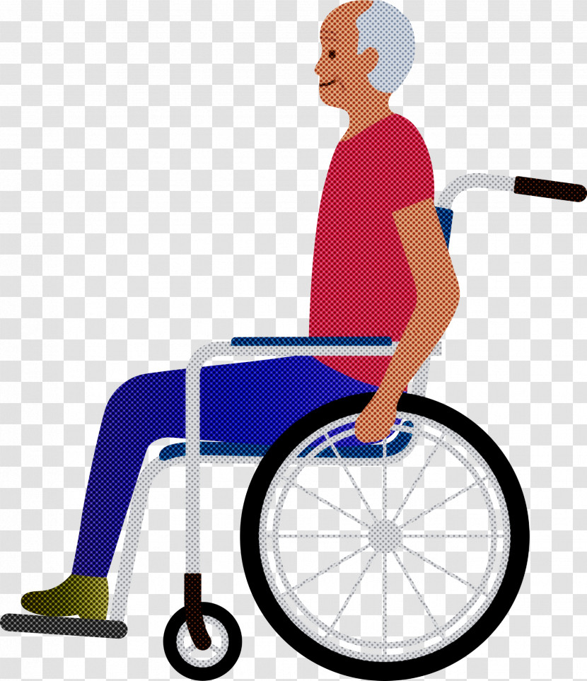 Grandpa Grandfather Wheelchair Transparent PNG