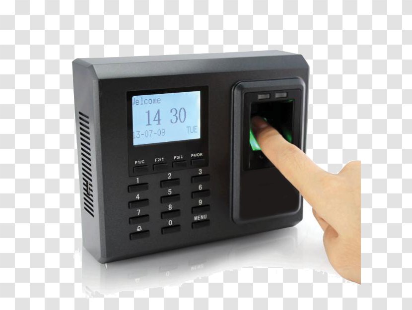Access Control Biometrics Time And Attendance Security Alarms & Systems Fingerprint - Closedcircuit Television - System Transparent PNG