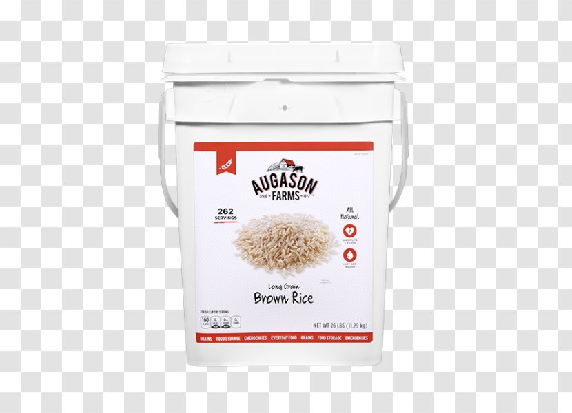 Pail White Rice Brown Food Storage - Ingredient Transparent PNG