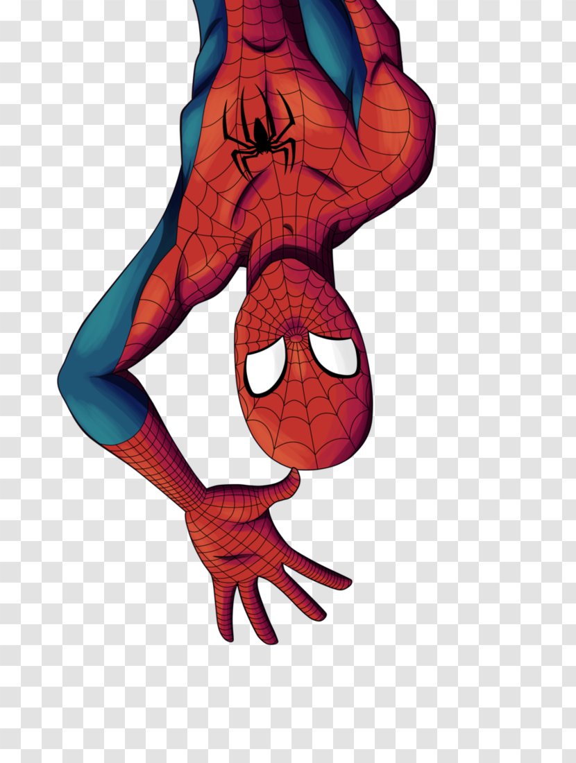 Spider-Man Deadpool DeviantArt Superhero - Silhouette - Spider-man Transparent PNG