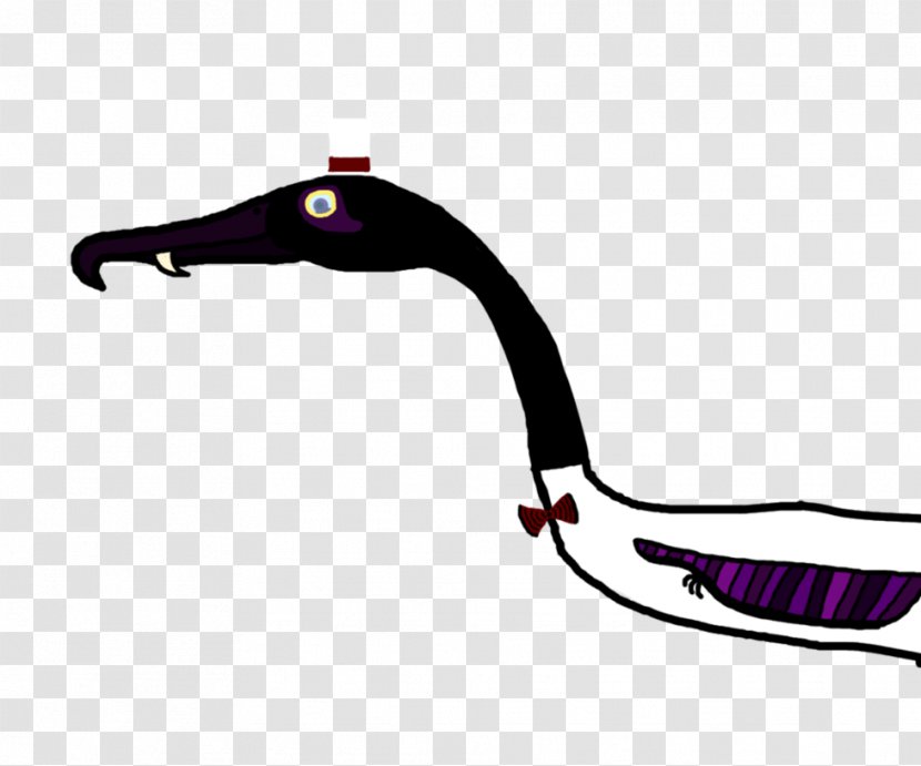 Line Clip Art - Purple - Bird Wearing A Hat Transparent PNG