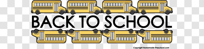 School Bus Clip Art - Vehicle - Images Of Back To Transparent PNG