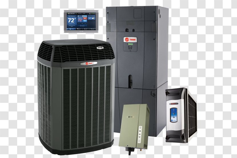 Furnace Trane HVAC Air Conditioning Heating System - Hvac - Home Appliance Transparent PNG